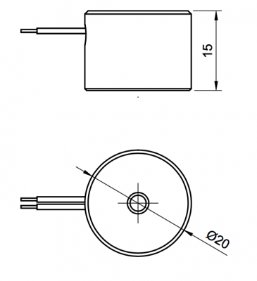 Technische Zeichnung Magnetgreifer